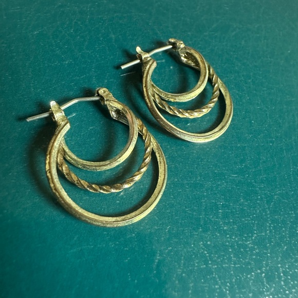 Jewelry - Silver Triple Hoop Women’s Earrings